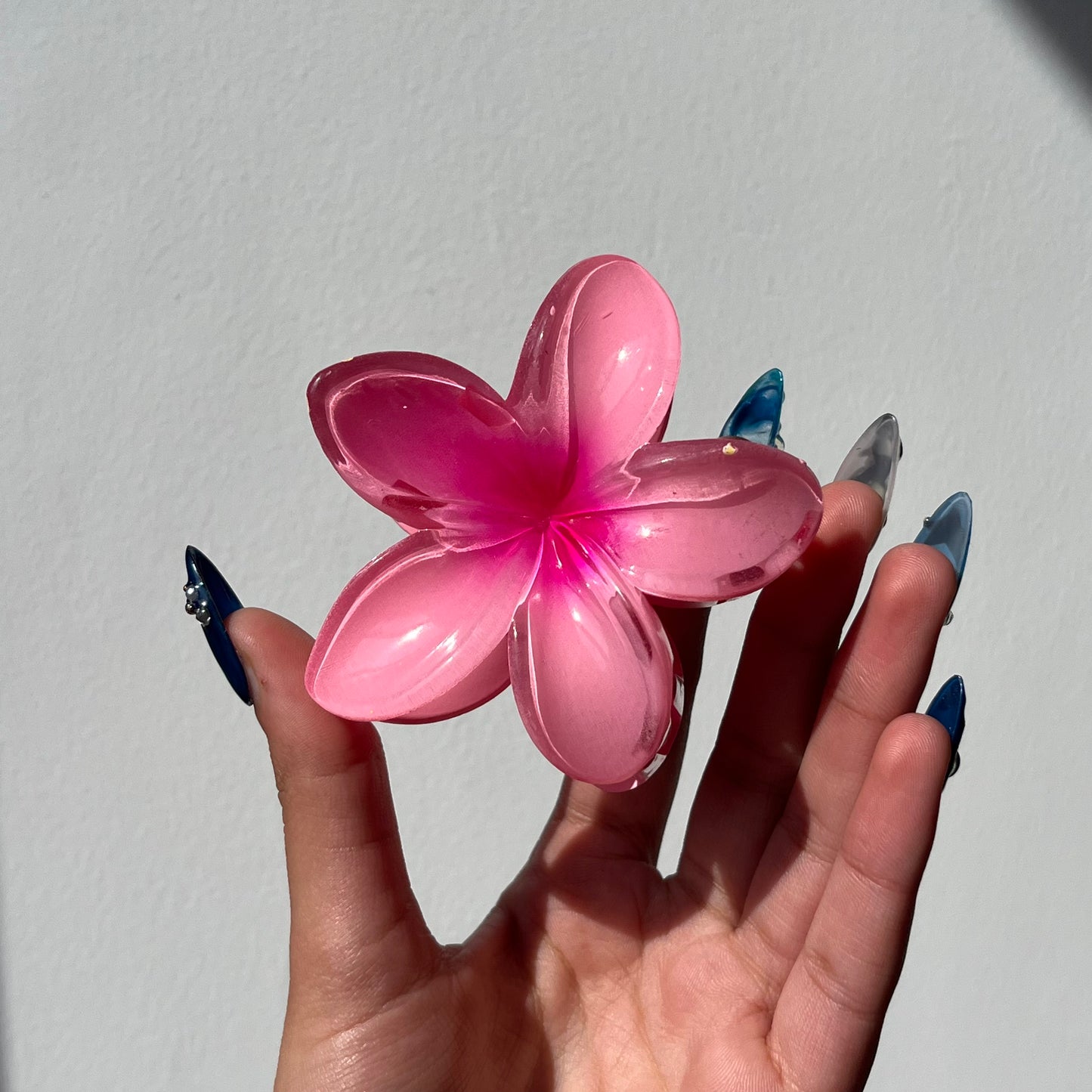 Hawaiian Flower Claw Clip - Large Size, Tropical Mini Design