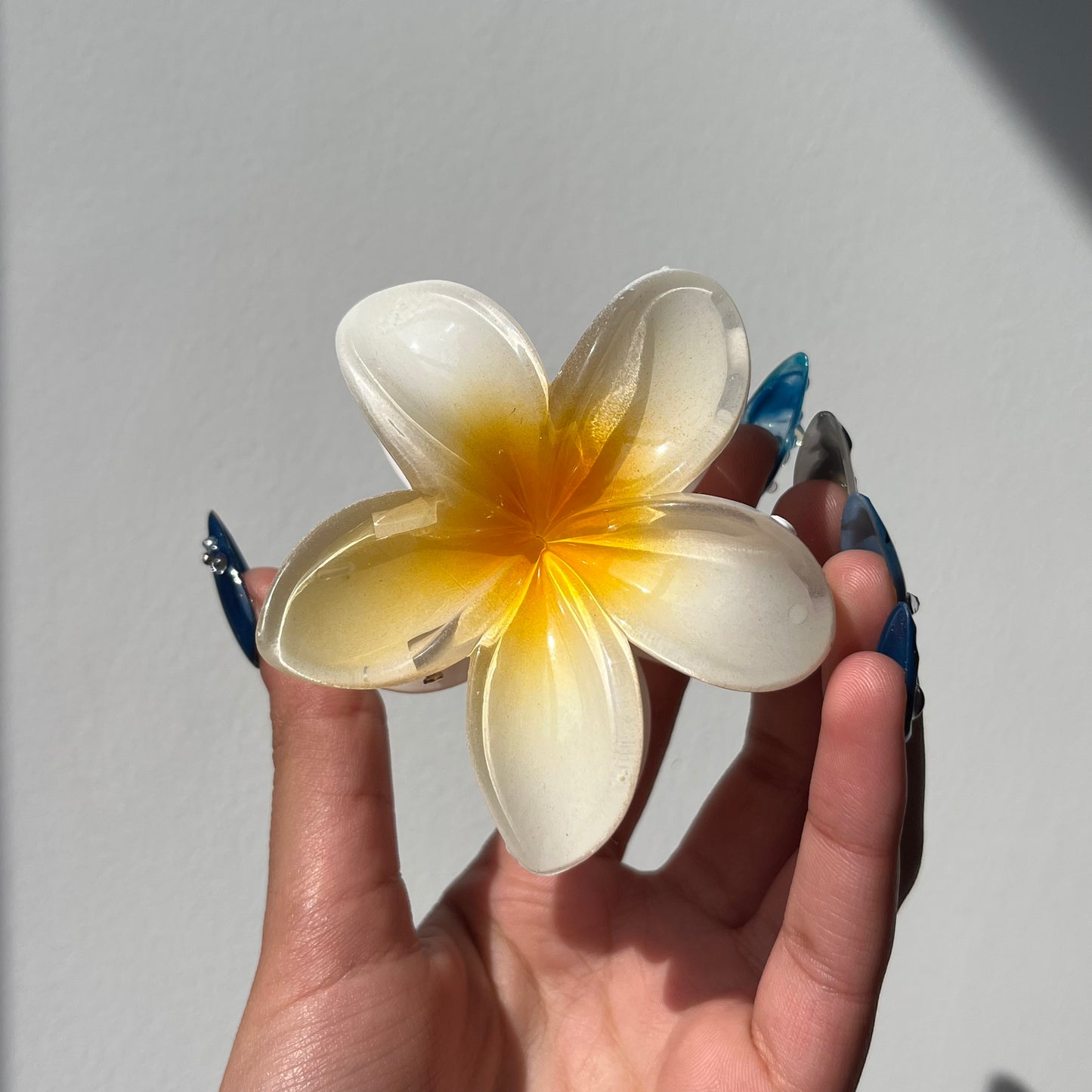 Hawaiian Flower Claw Clip - Large Size, Tropical Mini Design