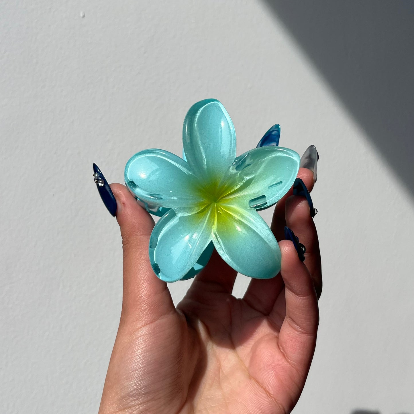 Hawaiian Flower Claw Clip - Large Size, Tropical Mini Design