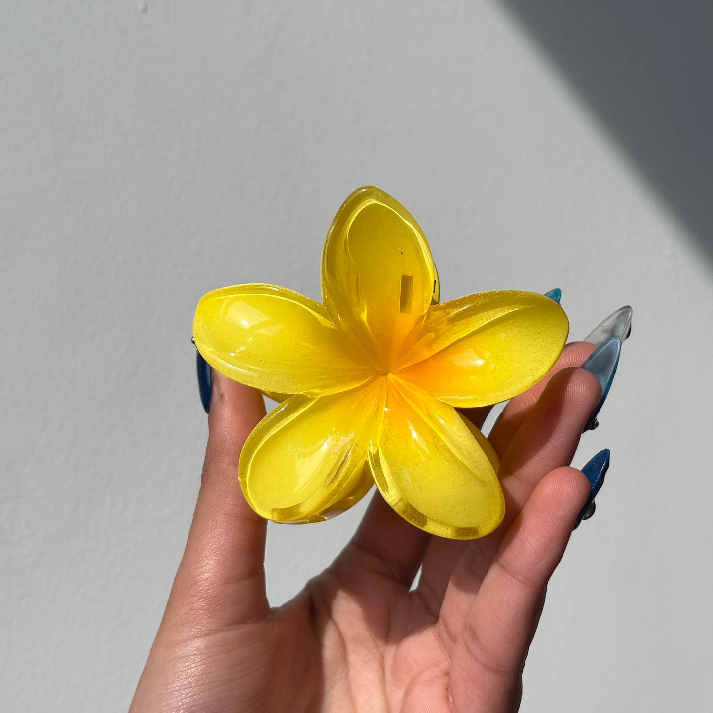 Hawaiian Flower Claw Clip - Large Size, Tropical Mini Design
