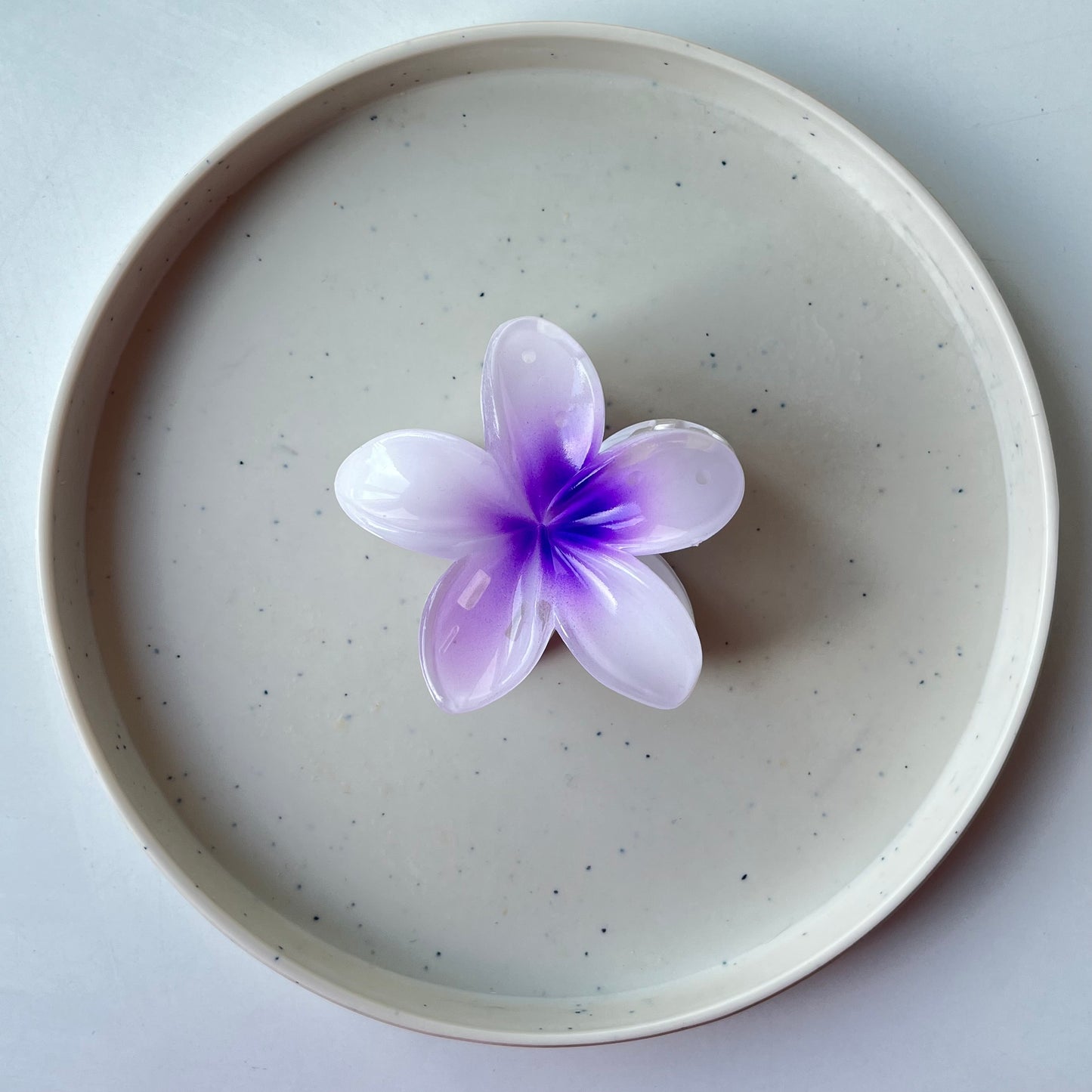 Hawaiian Flower Claw Clip - Large Size, Tropical Mini Design