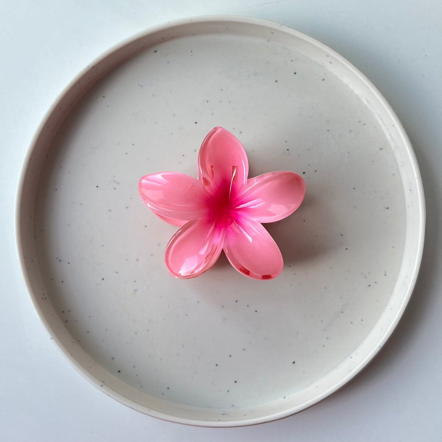 Hawaiian Flower Claw Clip - Large Size, Tropical Mini Design
