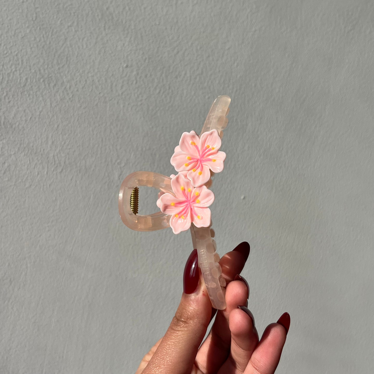 Premium Double Flower Hair Claw - Elegant Floral Design