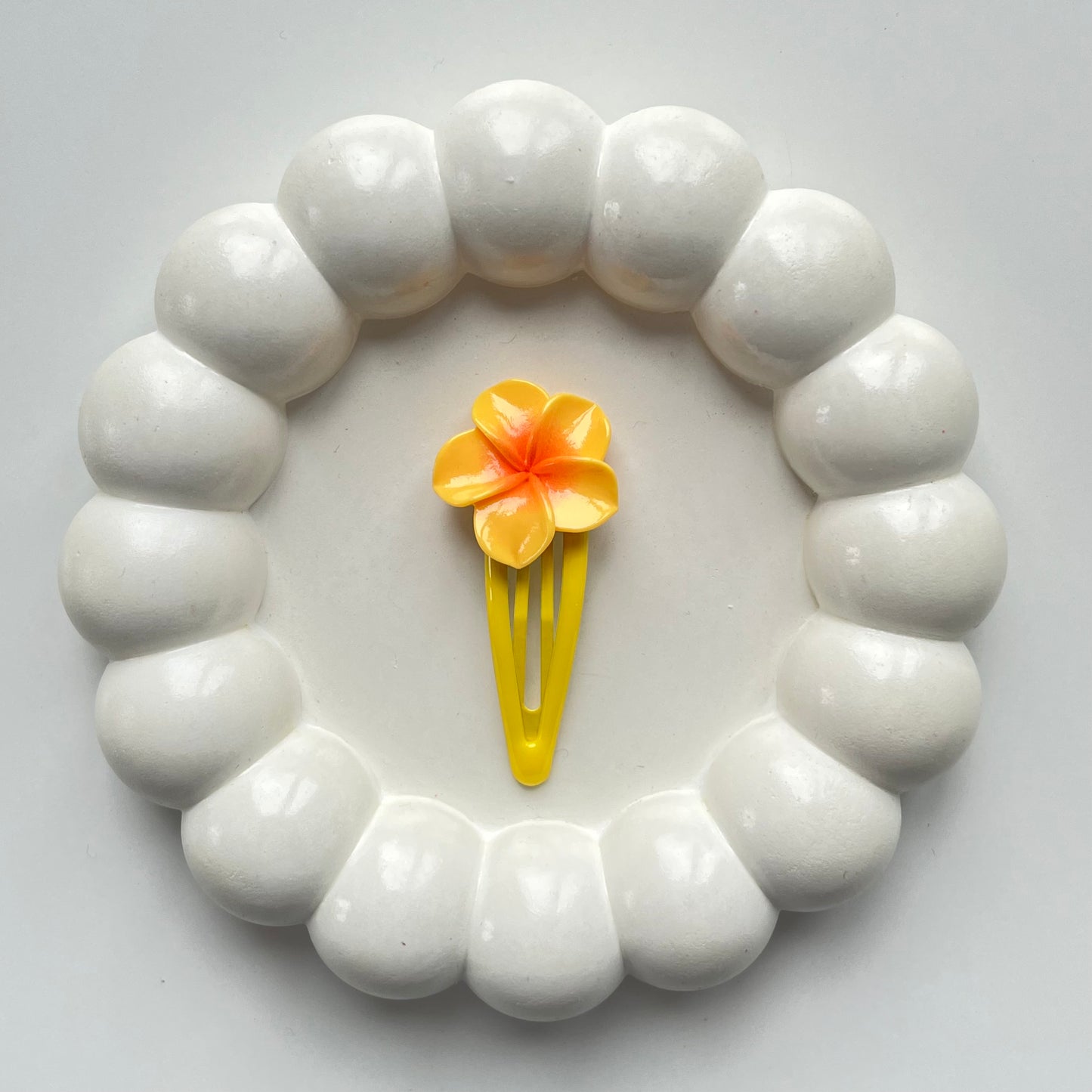 Hawaiian Flower Tic Tac Hair Pins - Bright and Playful Hair Clips