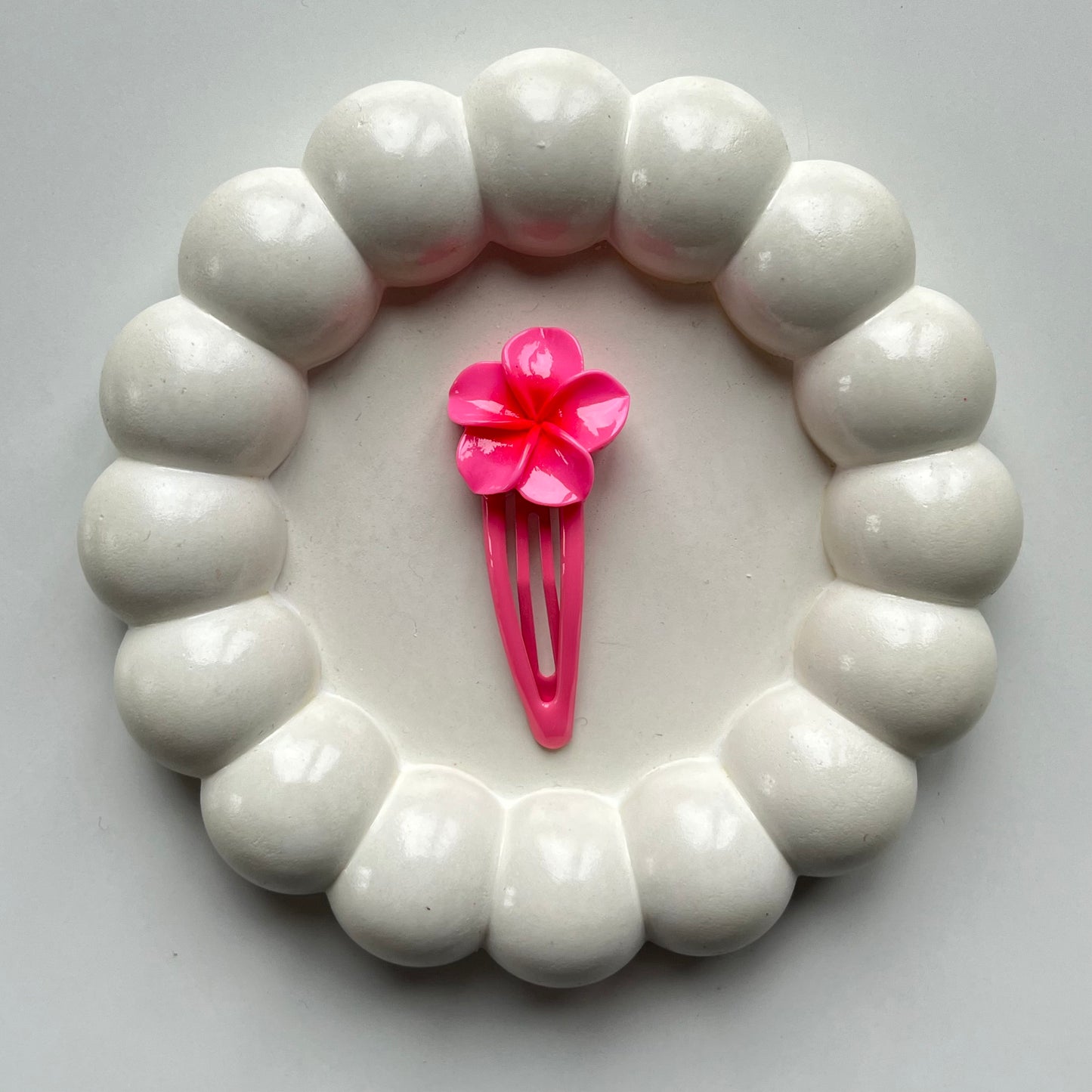 Hawaiian Flower Tic Tac Hair Pins - Bright and Playful Hair Clips