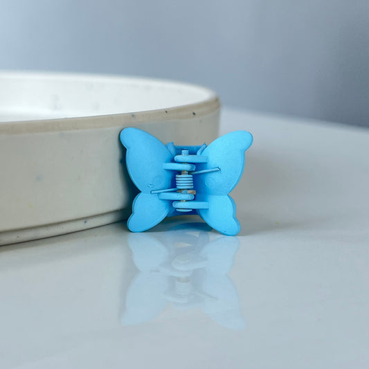 Mini Butterfly Hair Claw – Matte Pastel Butterfly Clip for Women & Girls