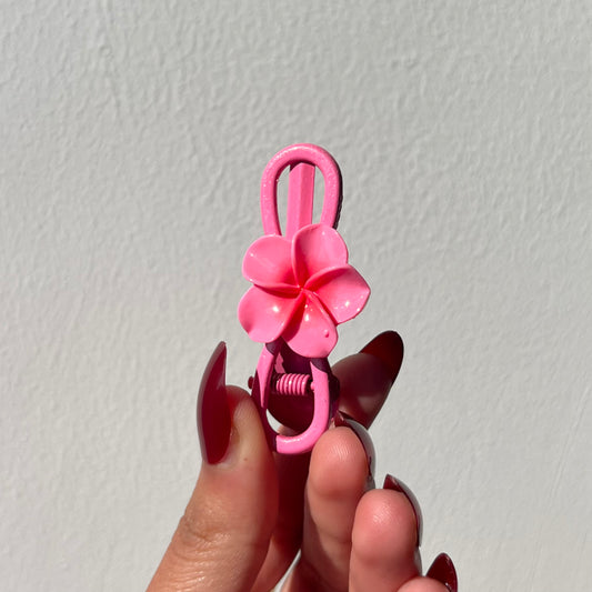Flower Hair Clip – Small Floral Snap Clip for Women & Girls