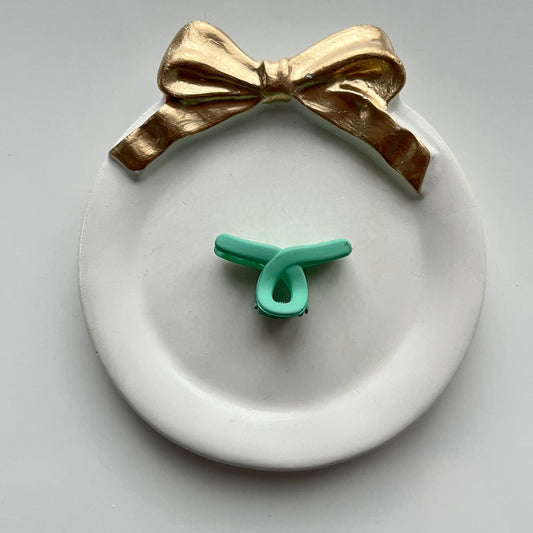 Mini Twist Hair Claw – Matte Pastel Small Claw Clip for Women & Girls