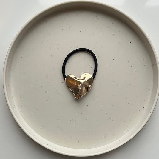 Heart of Gold Hair Tie